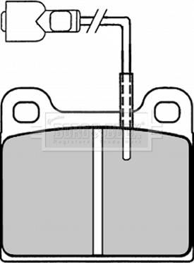 BENDIX 571254 - Гальмівні колодки, дискові гальма autocars.com.ua