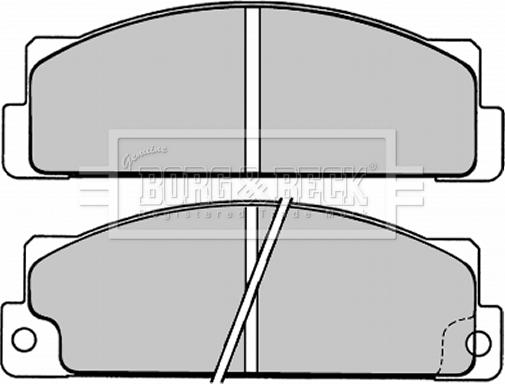 Borg & Beck BBP1004 - Тормозные колодки, дисковые, комплект avtokuzovplus.com.ua