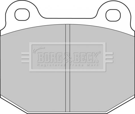 Borg & Beck BBP1005 - Гальмівні колодки, дискові гальма autocars.com.ua