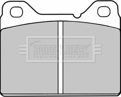 Borg & Beck BBP1007 - Тормозные колодки, дисковые, комплект autodnr.net