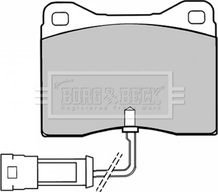 Borg & Beck BBP1008 - Тормозные колодки, дисковые, комплект avtokuzovplus.com.ua