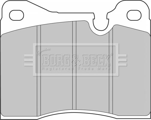 Borg & Beck BBP1014 - Тормозные колодки, дисковые, комплект avtokuzovplus.com.ua