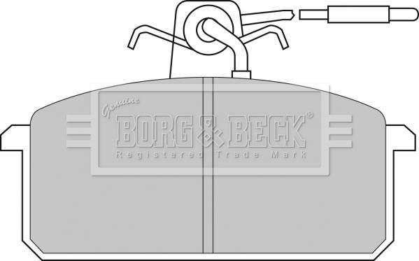 Borg & Beck BBP1015 - Гальмівні колодки, дискові гальма autocars.com.ua