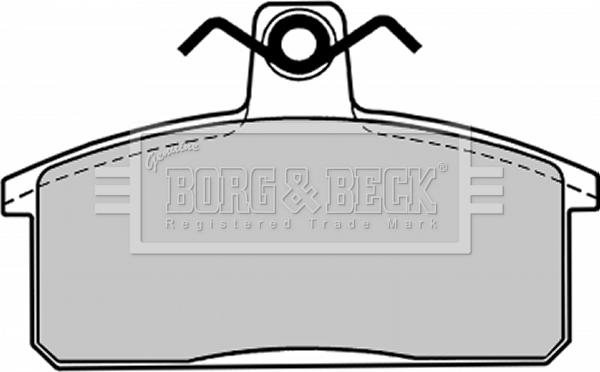 Borg & Beck BBP1017 - Тормозные колодки, дисковые, комплект avtokuzovplus.com.ua