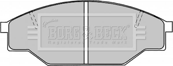 Borg & Beck BBP1019 - Гальмівні колодки, дискові гальма autocars.com.ua