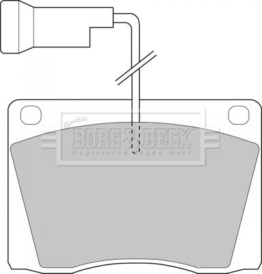 Borg & Beck BBP1021 - Тормозные колодки, дисковые, комплект autodnr.net