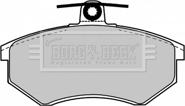 Borg & Beck BBP1027 - Тормозные колодки, дисковые, комплект avtokuzovplus.com.ua