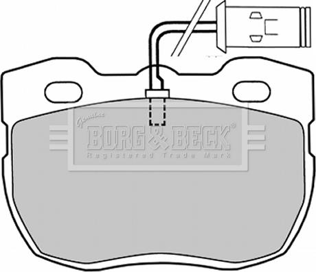 Borg & Beck BBP1028 - Гальмівні колодки, дискові гальма autocars.com.ua
