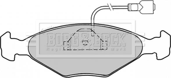 Borg & Beck BBP1029 - Тормозные колодки, дисковые, комплект autodnr.net