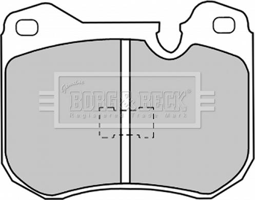 Borg & Beck BBP1030 - Гальмівні колодки, дискові гальма autocars.com.ua