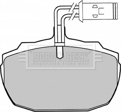 Borg & Beck BBP1031 - Тормозные колодки, дисковые, комплект autodnr.net