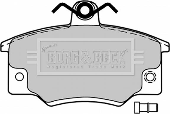 Borg & Beck BBP1032 - Гальмівні колодки, дискові гальма autocars.com.ua