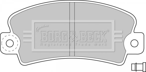 Borg & Beck BBP1036 - Гальмівні колодки, дискові гальма autocars.com.ua