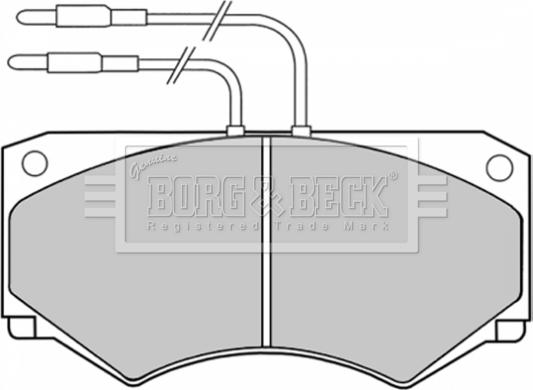 Borg & Beck BBP1039 - Гальмівні колодки, дискові гальма autocars.com.ua