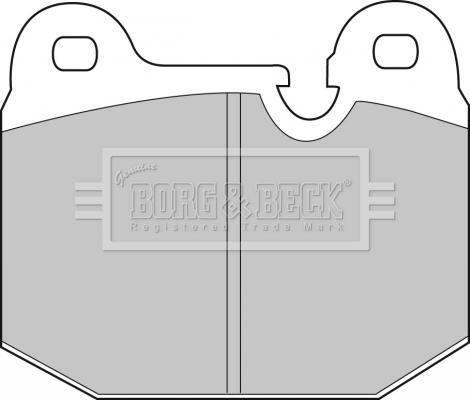 Borg & Beck BBP1043 - Гальмівні колодки, дискові гальма autocars.com.ua