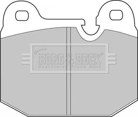 Borg & Beck BBP1043 - Тормозные колодки, дисковые, комплект avtokuzovplus.com.ua