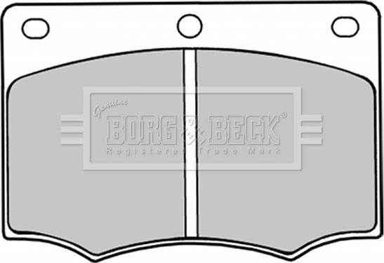 Borg & Beck BBP1044 - Гальмівні колодки, дискові гальма autocars.com.ua