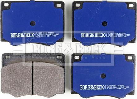 Borg & Beck BBP1044 - Гальмівні колодки, дискові гальма autocars.com.ua