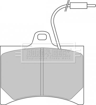 Borg & Beck BBP1045 - Тормозные колодки, дисковые, комплект avtokuzovplus.com.ua