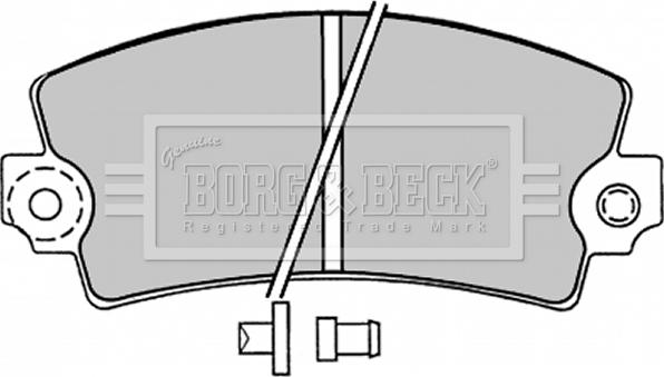 Borg & Beck BBP1047 - Гальмівні колодки, дискові гальма autocars.com.ua