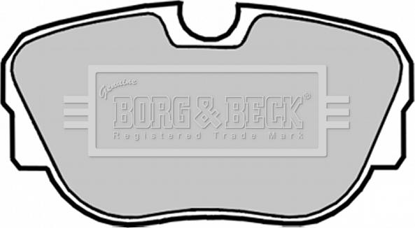 Borg & Beck BBP1050 - Тормозные колодки, дисковые, комплект avtokuzovplus.com.ua