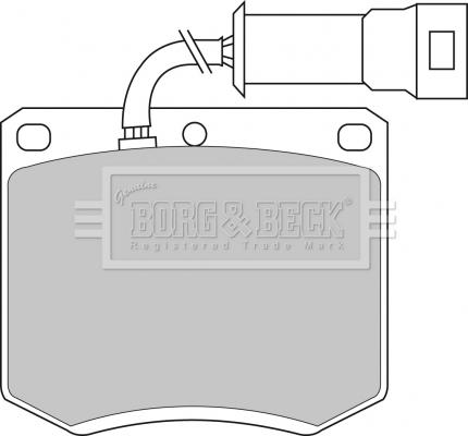 Borg & Beck BBP1052 - Гальмівні колодки, дискові гальма autocars.com.ua