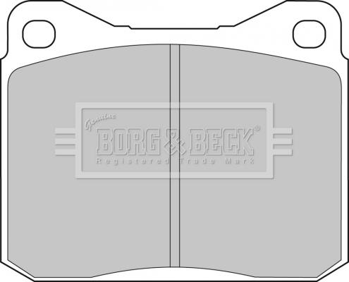 Borg & Beck BBP1057 - Тормозные колодки, дисковые, комплект avtokuzovplus.com.ua