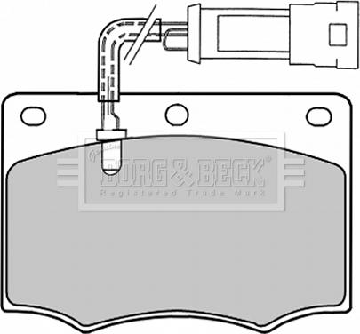 Borg & Beck BBP1058 - Гальмівні колодки, дискові гальма autocars.com.ua