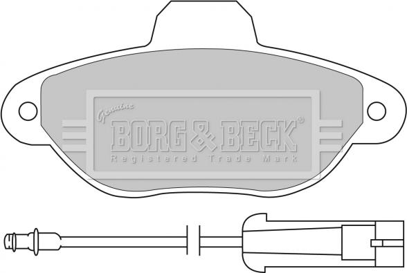 Borg & Beck BBP1059 - Гальмівні колодки, дискові гальма autocars.com.ua