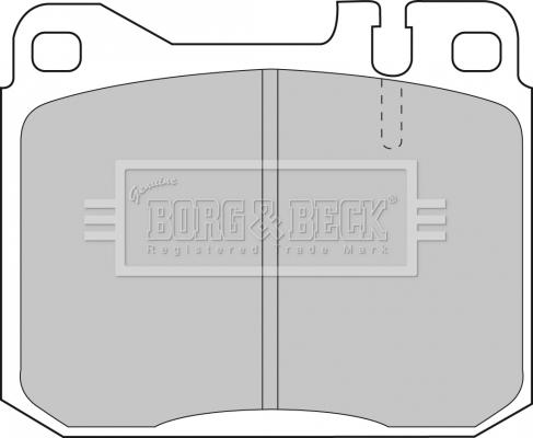 Borg & Beck BBP1061 - Тормозные колодки, дисковые, комплект avtokuzovplus.com.ua