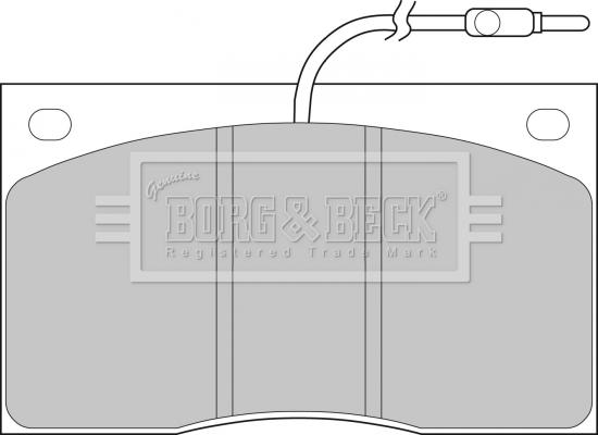 Borg & Beck BBP1065 - Гальмівні колодки, дискові гальма autocars.com.ua