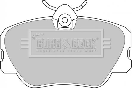 Borg & Beck BBP1068 - Тормозные колодки, дисковые, комплект avtokuzovplus.com.ua