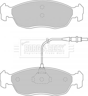 Borg & Beck BBP1069 - Тормозные колодки, дисковые, комплект autodnr.net
