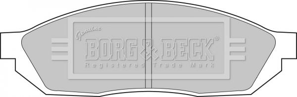 Borg & Beck BBP1071 - Тормозные колодки, дисковые, комплект avtokuzovplus.com.ua