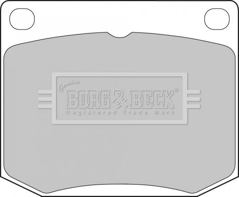 Borg & Beck BBP1072 - Тормозные колодки, дисковые, комплект avtokuzovplus.com.ua