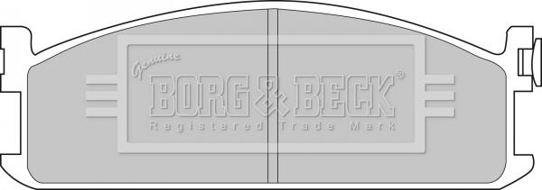 Borg & Beck BBP1075 - Тормозные колодки, дисковые, комплект avtokuzovplus.com.ua