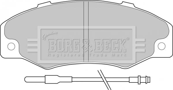 Borg & Beck BBP1078 - Тормозные колодки, дисковые, комплект avtokuzovplus.com.ua