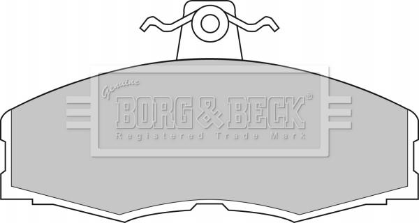 Borg & Beck BBP1080 - Тормозные колодки, дисковые, комплект autodnr.net