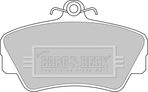 Borg & Beck BBP1081 - Гальмівні колодки, дискові гальма autocars.com.ua