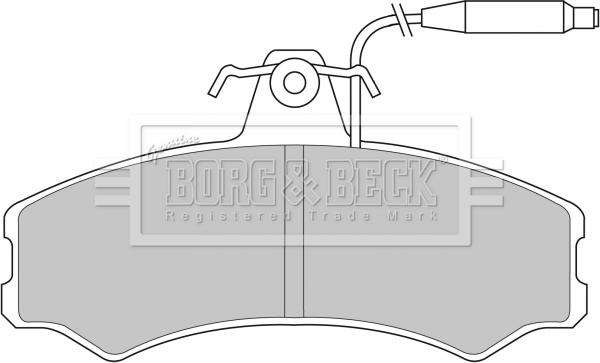 Borg & Beck BBP1082 - Гальмівні колодки, дискові гальма autocars.com.ua