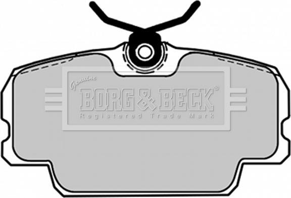 Borg & Beck BBP1084 - Гальмівні колодки, дискові гальма autocars.com.ua