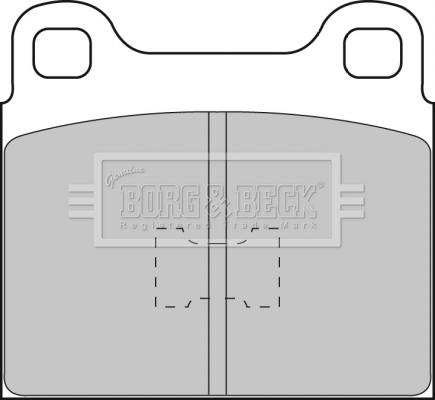 Borg & Beck BBP1085 - Гальмівні колодки, дискові гальма autocars.com.ua