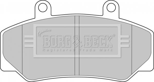 Borg & Beck BBP1087 - Гальмівні колодки, дискові гальма autocars.com.ua