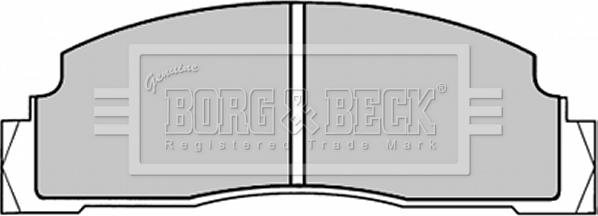 Borg & Beck BBP1088 - Гальмівні колодки, дискові гальма autocars.com.ua