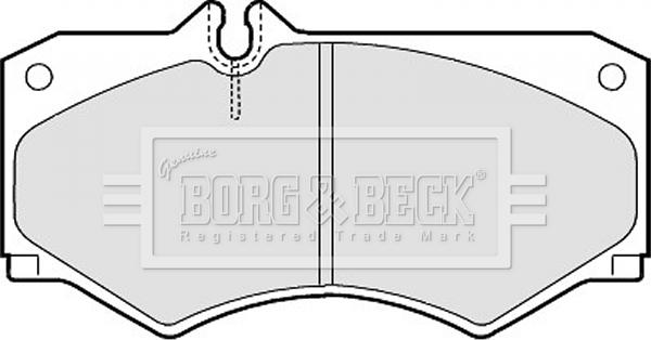 Borg & Beck BBP1089 - Тормозные колодки, дисковые, комплект avtokuzovplus.com.ua