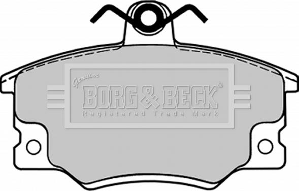 Borg & Beck BBP1090 - Гальмівні колодки, дискові гальма autocars.com.ua