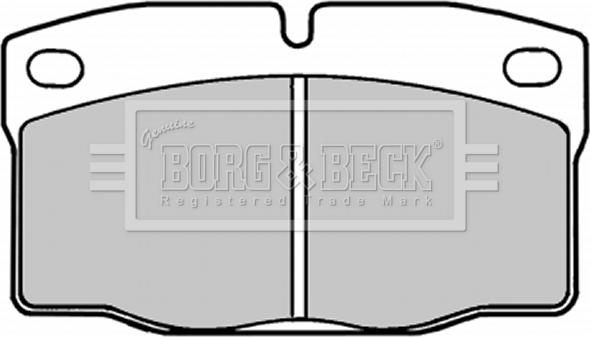 Borg & Beck BBP1092 - Тормозные колодки, дисковые, комплект avtokuzovplus.com.ua