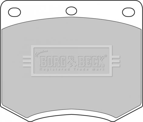 Borg & Beck BBP1095 - Тормозные колодки, дисковые, комплект avtokuzovplus.com.ua