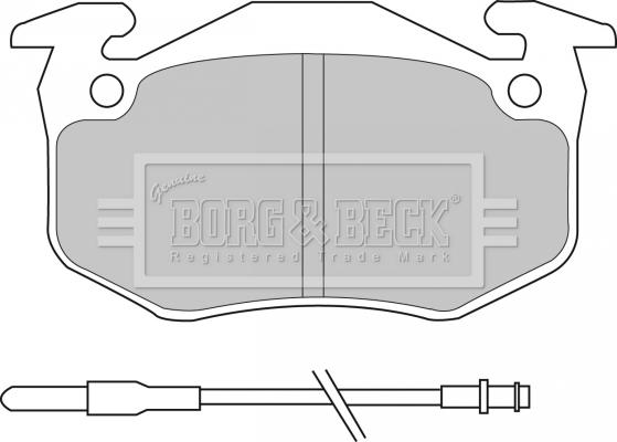 Borg & Beck BBP1097 - Гальмівні колодки, дискові гальма autocars.com.ua