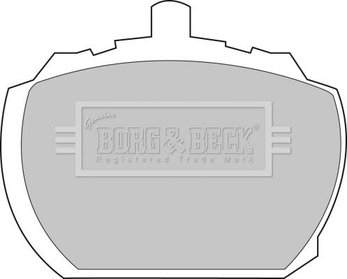 Borg & Beck BBP1098 - Тормозные колодки, дисковые, комплект avtokuzovplus.com.ua